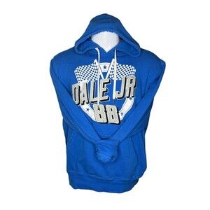 Nascar Dale Earnhardt Jr Hoodie Hooded Sweatshirt Royal Blue Embroidered 88 XL